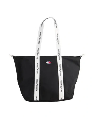Tommy Jeans Woman Handbag Black Size - Recycled Polyester