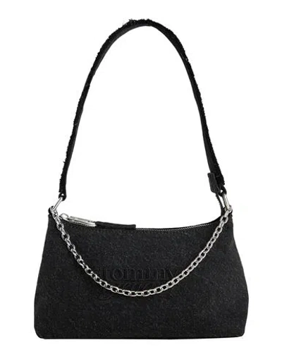 Tommy Jeans Woman Handbag Black Size - Textile Fibers