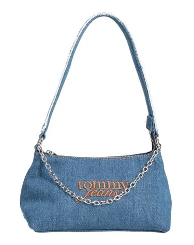 Tommy Jeans Woman Handbag Blue Size - Textile Fibers