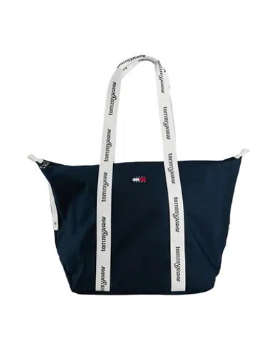 Tommy Jeans Woman Handbag Navy Size - Recycled Polyester In Blue