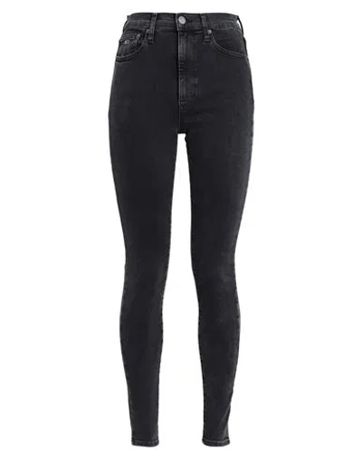 Tommy Jeans Woman Jeans Black Size 28w-30l Cotton, Elastane