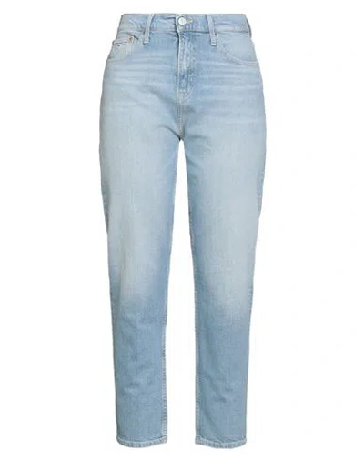 Tommy Jeans Woman Jeans Blue Size 30w-32l Cotton, Elastane, Recycled Cotton