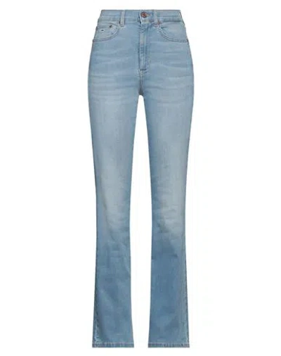 Tommy Jeans Woman Jeans Blue Size 31w-32l Cotton, Elastomultiester, Elastane