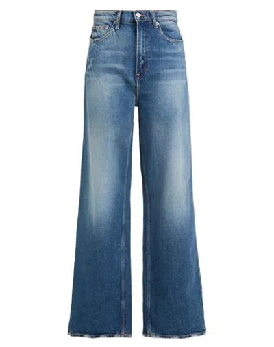 Tommy Jeans Woman Jeans Blue Size 31w-32l Cotton, Re-used Cotton, Elastane