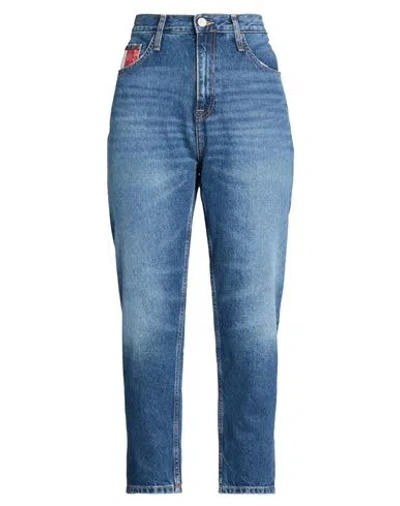 Tommy Jeans Woman Jeans Blue Size 32w-30l Cotton, Recycled Cotton