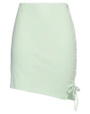 Tommy Jeans Woman Mini Skirt Light Green Size L Polyester, Viscose, Elastane In Blue