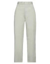 Tommy Jeans Woman Pants Sage Green Size 26w-30l Cotton, Linen In Sage Green