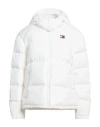 Tommy Jeans Woman Puffer White Size L Polyester In White
