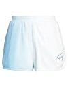 Tommy Jeans Woman Shorts & Bermuda Shorts Sky Blue Size L Cotton, Polyester In Blue