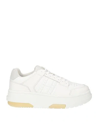 Tommy Jeans Woman Sneakers White Size 6.5 Leather