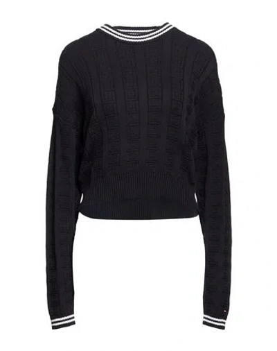 Tommy Jeans Woman Sweater Black Size Xs Recycled Cotton
