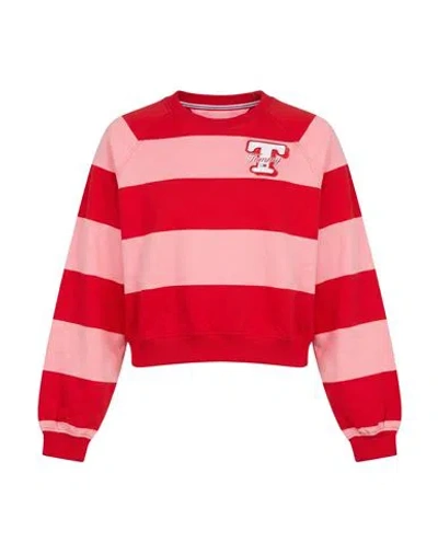 Tommy Jeans Woman Sweatshirt Red Size Xs Cotton