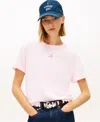 Tommy Jeans Women's Boxy Badge Crewneck T-shirt In Pink