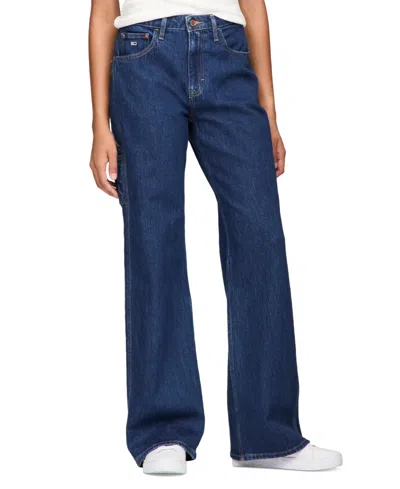 Tommy Jeans Women's Carpenter Mia Relaxed Jeans In Denim Dark