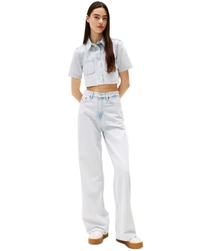 Tommy Jeans Women's Claire High-rise Wide-leg Jeans
