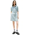 Tommy Jeans Women's Cotton Belted Denim Shirtdress In Blue