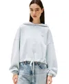 Tommy Jeans Women's Drawstring-hem Logo Hoodie In Blue