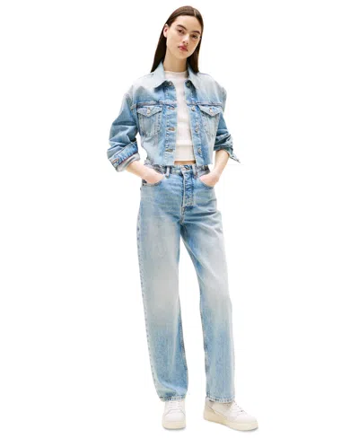 Tommy Jeans Women's Layla Cotton High-rise Slim Straight Jeans