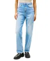 Tommy Jeans Women's Layla High-rise Slim-straight Jeans In Denim Light