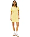 Tommy Jeans Women's Mini Short-sleeve Polo Dress In Yellow Dahlia