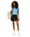 Tommy Jeans Women's Mom Cut-off Denim Shorts In Blue