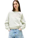 Tommy Jeans Women's Script Logo Crewneck Sweatshirt In Green