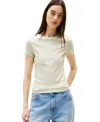 Tommy Jeans Women's Slim-fit Essential Logo Graphic T-shirt In Green
