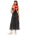 Tommy Jeans Women's Smocked Floral Maxi Dress In Small Flowers Aop