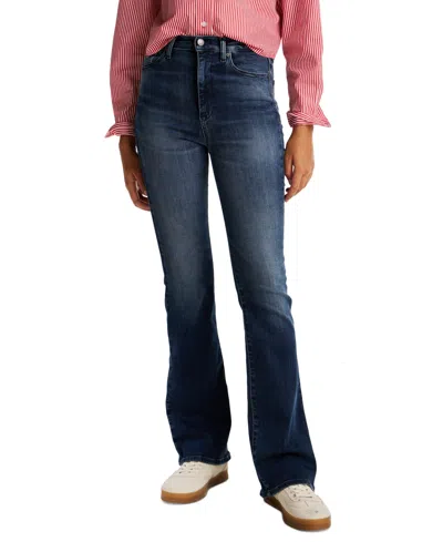 Tommy Jeans Women's Sylvia High-rise Flare Jeans In Denim Blue Black