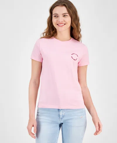 Tommy Jeans Women's X Nyc Cotton Graphic T-shirt In Pink Sugar