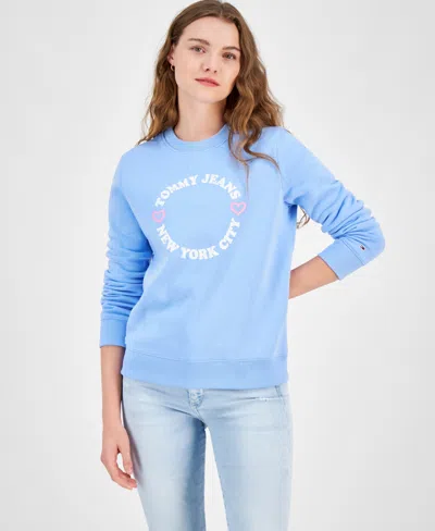 Tommy Jeans Women's X Nyc Crewneck Sweatshirt In Sugarplum Blue