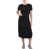 Tommy Jeans Womens Ribbed Polyester Bodycon Dress In Black