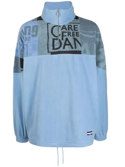 Tommy Jeans X Martine Rose Half-zip Fastening Jumper In Blue