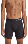Tommy John 2-pack Cool Cotton 6-inch Boxer Briefs In Navy/ Black