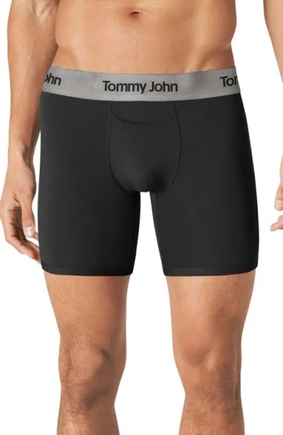 Tommy John 2-pack Second Skin 6-inch Boxer Briefs In Dress Blues/black
