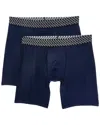 Tommy John 2pk Performance Basics Boxer Brief In Blue