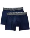 Tommy John 2pk Performance Basics Boxer Brief In Blue