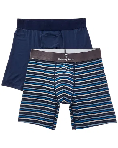 Tommy John 2pk Second Skin 6 Boxer Brief In Blue