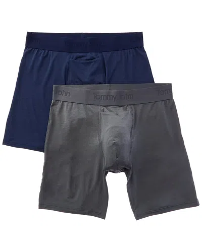 Tommy John 2pk Second Skin 6 Boxer Brief In Blue