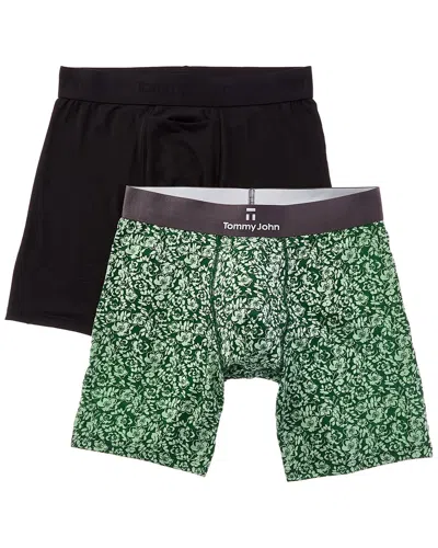 Tommy John 2pk Second Skin 6 Boxer Brief In Green