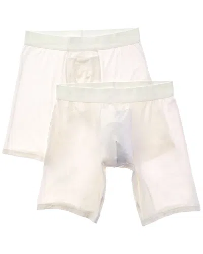Tommy John 2pk Second Skin 8 Boxer Brief In White