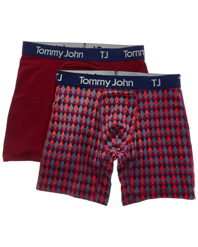 Tommy John 2pk Stretch Boxer Brief In Red
