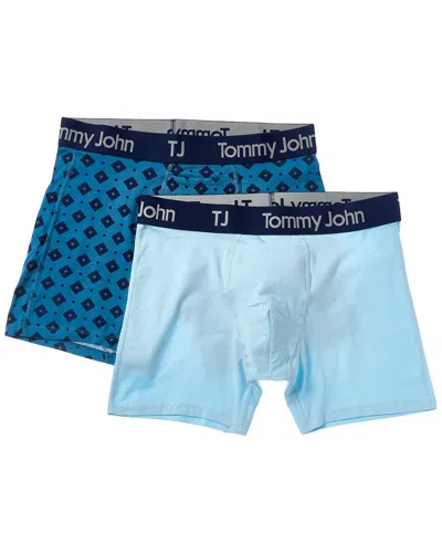 Tommy John 2pk Stretch Boxer Brief In Blue