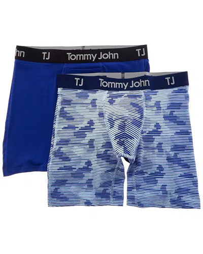 Tommy John 2pk Stretch Boxer Brief In Blue