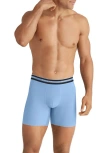 Tommy John 3-pack Comfort Micro 6-inch Boxer Briefs In Blue