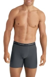 Tommy John 3-pack Comfort Micro 6-inch Boxer Briefs In Gray
