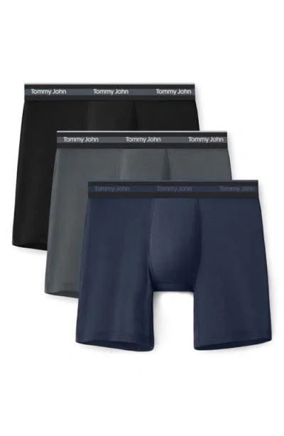 Tommy John 3-pack Comfort Micro 6-inch Boxer Briefs In Multi