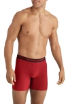 Tommy John 3-pack Comfort Micro 6-inch Boxer Briefs In Red