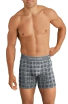 Tommy John 3-pack Second Skin 6-inch Stretch Modal Boxer Briefs In Gray