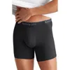 Tommy John 3-pack Second Skin 6-inch Stretch Modal Boxer Briefs In Black